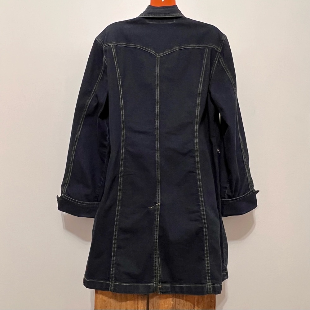TKC Designs Long Sleeve Studded Denim Dress Western Rodeo - Picture 8 of 12